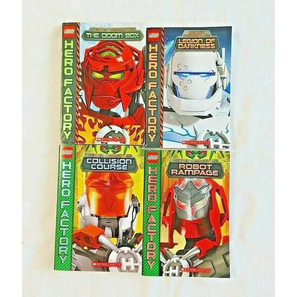 4 Lot Lego Hero Factory Secret  Mission #1-4 by Greg Farshtey Paperback - Picture 1 of 2